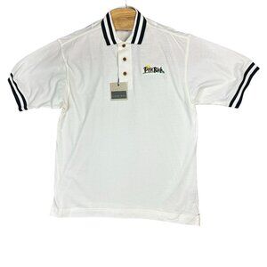 Cutter & Buck Farm Rich Golf Polo Shirt Mens M White Cotton New With Tag